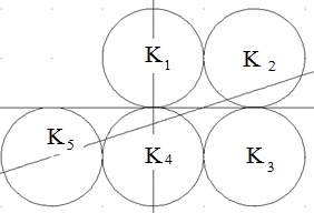Abbildung: Lösung Fünf Kreise