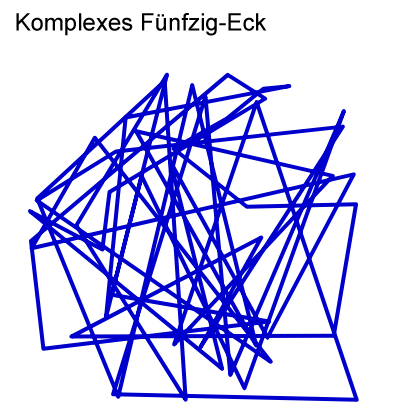 Beispiel komplexes Polygon: Fünfzigeck
