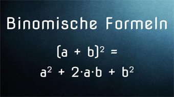 Binomische Formeln - Dritte Binomische Formel