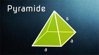 Quadratische Pyramide - Herleitung Flächenformeln, Volumen