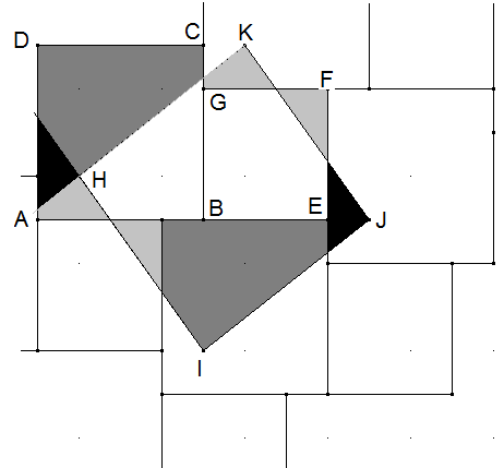 Abbildung: Lösung Pythagoras-Parkett