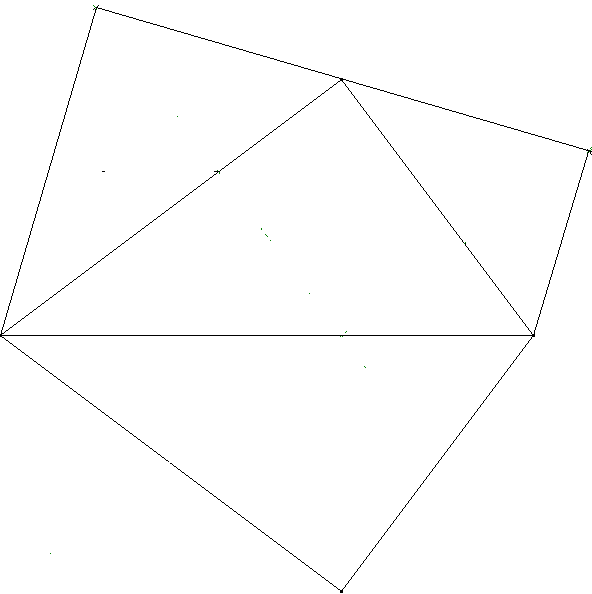 Abbildung: Rechtwinklige Dreiecke an einem rechtwinkligen Dreieck