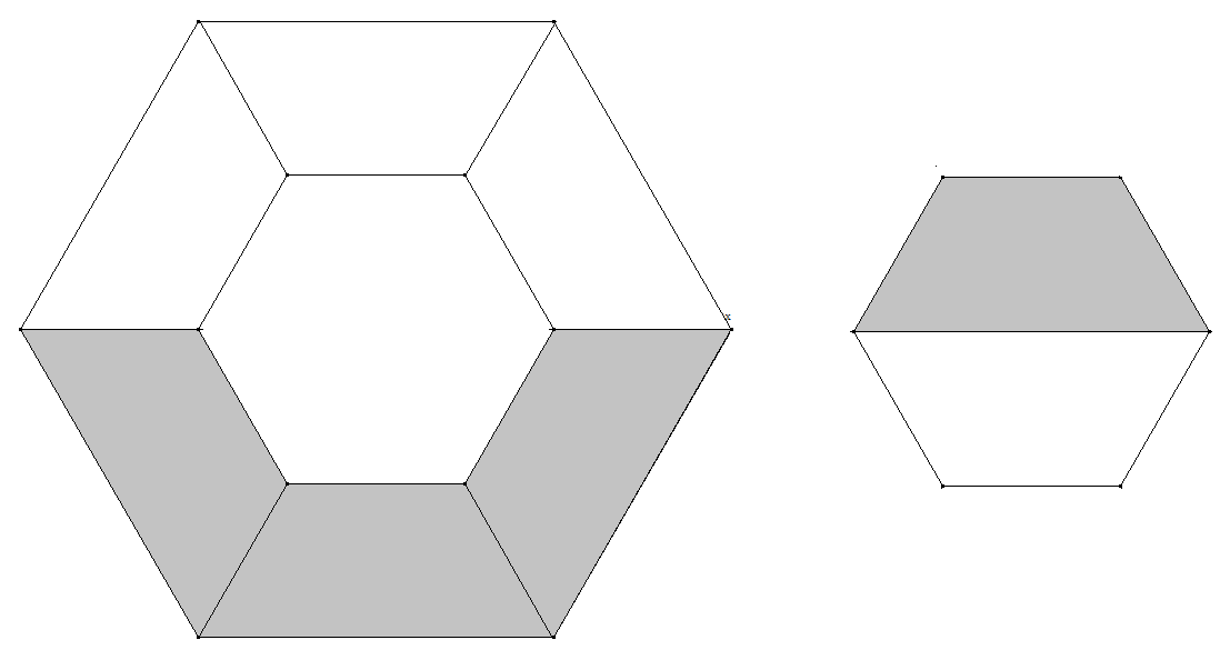Abbildung: Lösung A - Regelmäßige Sechsecke