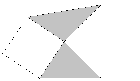 Abbildung: Dreiecke zwischen Quadraten A