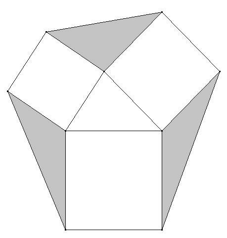 Abbildung: Dreiecke zwischen Quadraten B