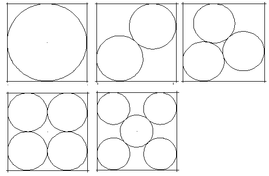 Abbildung: Kreise im Quadrat