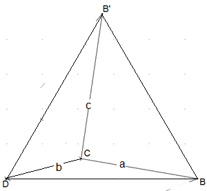 Abbildung: Innerer Punkt eines gleichseitigen Dreiecks