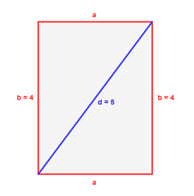 Pythagoras Rechteck Breite