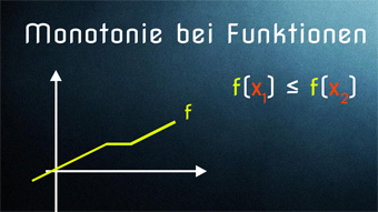 Lektion F09: Monotonie bei Funktionen