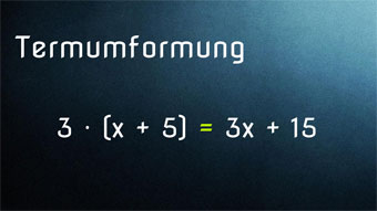 Lektion G13: Termumformungen