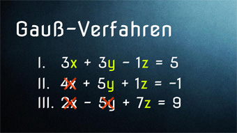 Lektion G33: LGS mit Gauß-Verfahren lösen