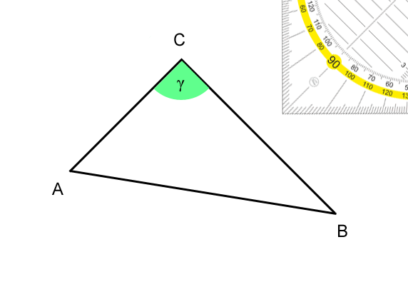 Dreieck rechten Winkel messen
