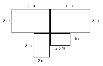 Grundriss einer Wohnung (einfaches Beispiel)