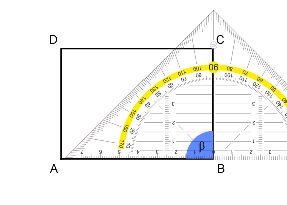 Viereck rechten Winkel messen