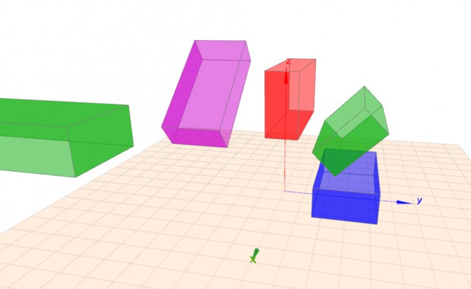 Exemple de rotations cuboïdes