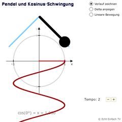 Pendel und Kosinusschwingung