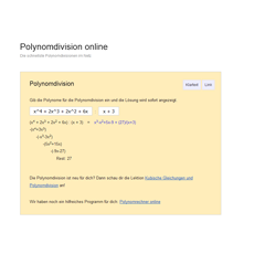 Polynomdivision