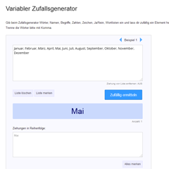 Zufallszahlengenerator