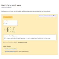 Matrix-Generator