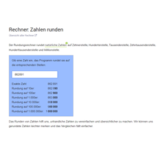 Zahlen runden