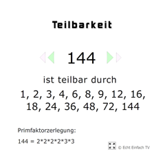 Teilbarkeit 