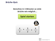 Brüche Quiz Spiel