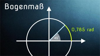 Bogenmaß - Bogenmaß und Grad umrechnen