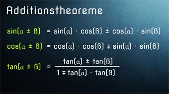 Additionstheoreme - Verständliche Herleitung für Sinus