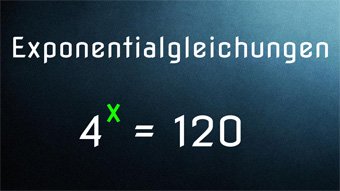 Exponentialgleichungen - Einführung: Lösen mit Logarithmus