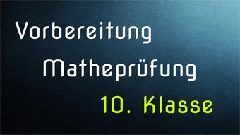 Vorbereitung Matheprüfung - Aufgabenblock 1