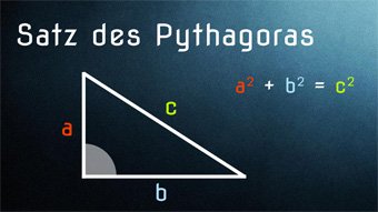Dreiecksseiten mit Pythagoras berechnen