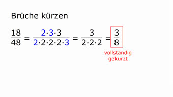 Brüche vollständig kürzen