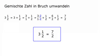 Gemischte Zahlen und Brüche