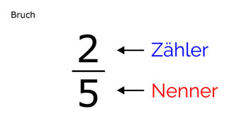 Einführung Brüche, Zähler und Nenner