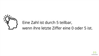 Teilbarkeit durch 5