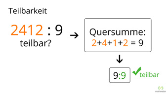 Teilbarkeit durch 9