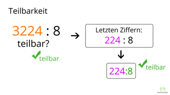 Teilbarkeit durch 8