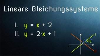 Lineare Gleichungssysteme - Additionsverfahren und Funktionen