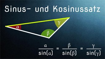 Sinus+Kosinus bei Dreiecken - Sinussatz